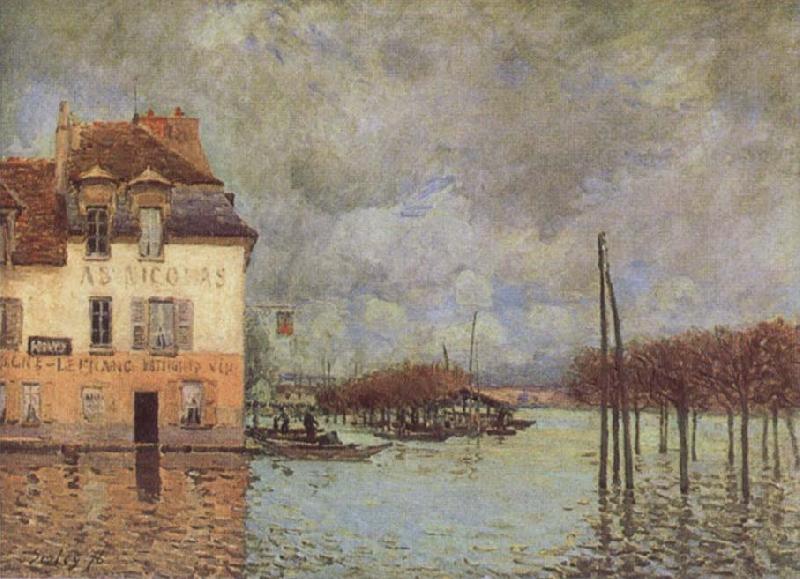 Alfred Sisley Fllod at Port-Marly France oil painting art